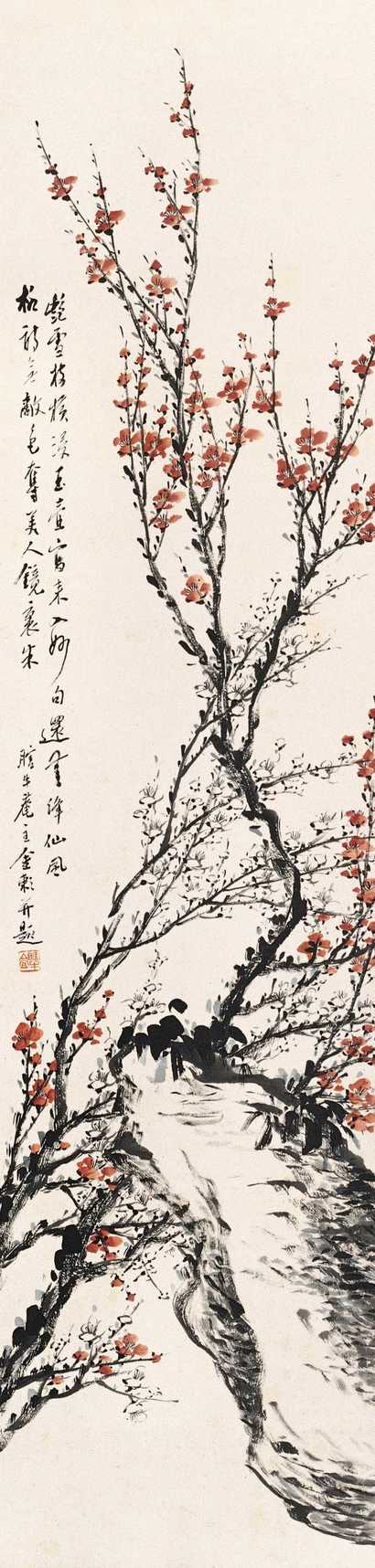 金心兰 寒梅 立轴
